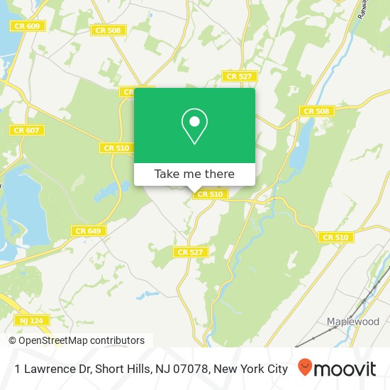 1 Lawrence Dr, Short Hills, NJ 07078 map