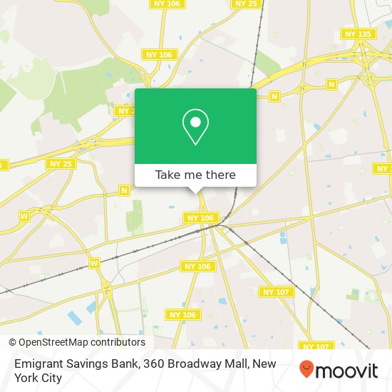 Emigrant Savings Bank, 360 Broadway Mall map