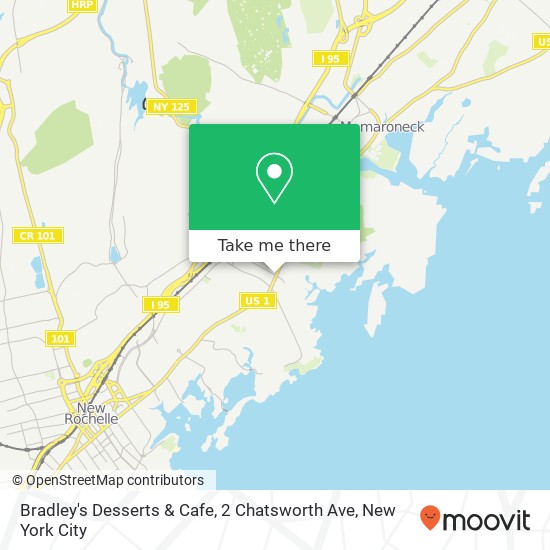 Mapa de Bradley's Desserts & Cafe, 2 Chatsworth Ave