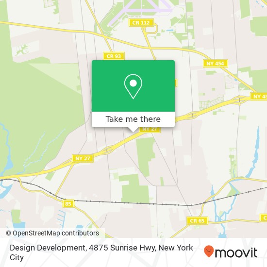 Mapa de Design Development, 4875 Sunrise Hwy