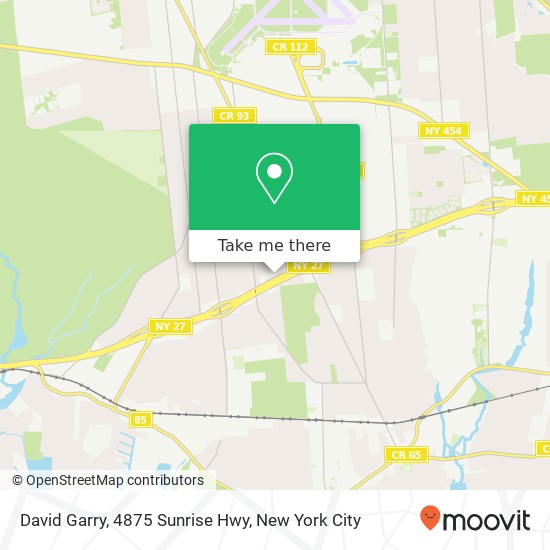 Mapa de David Garry, 4875 Sunrise Hwy