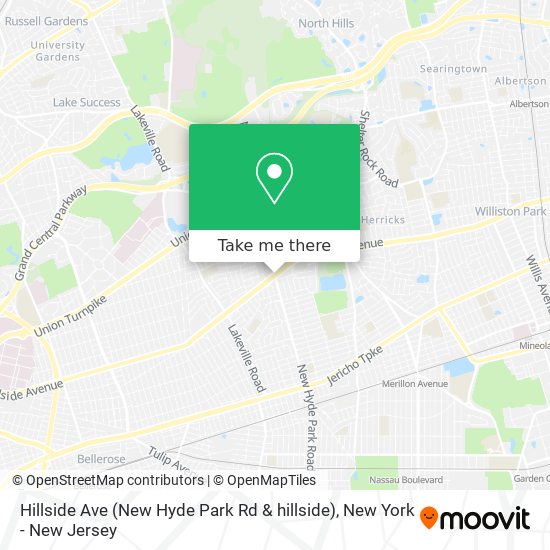 Hillside Ave (New Hyde Park Rd & hillside) map