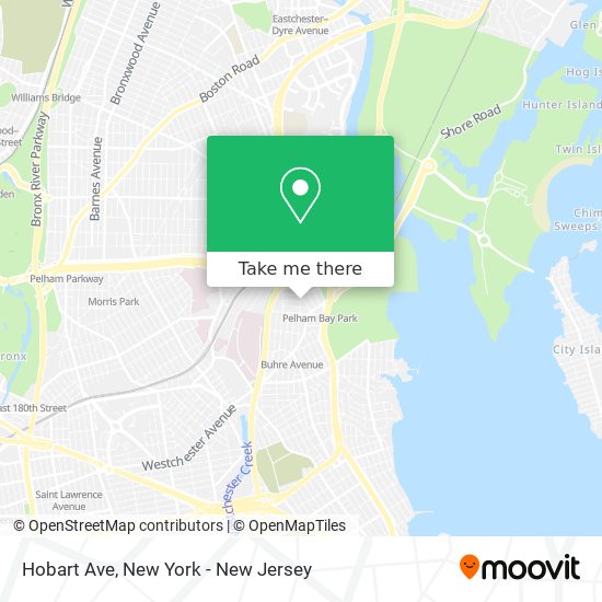 Mapa de Hobart Ave