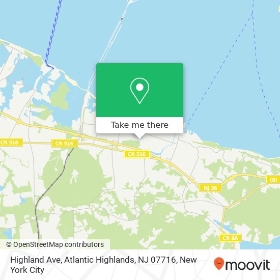 Highland Ave, Atlantic Highlands, NJ 07716 map