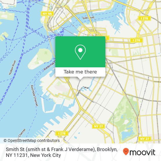 Mapa de Smith St (smith st & Frank J Verderame), Brooklyn, NY 11231