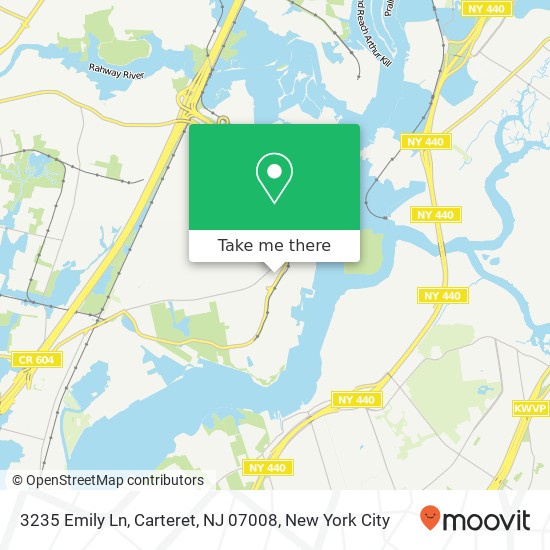 3235 Emily Ln, Carteret, NJ 07008 map