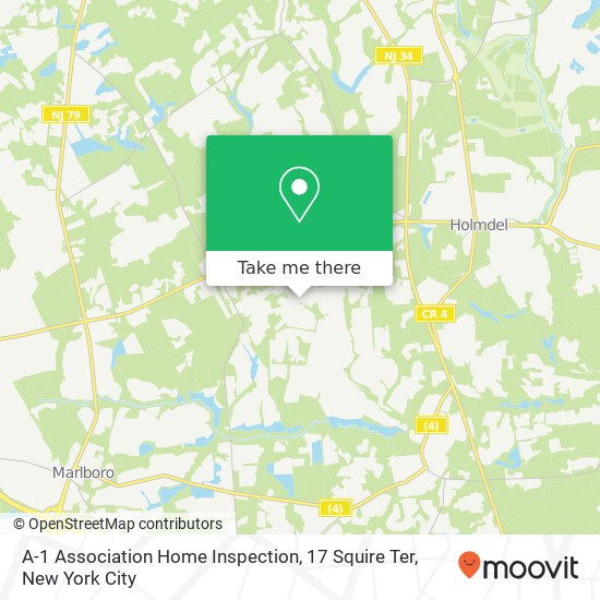 A-1 Association Home Inspection, 17 Squire Ter map