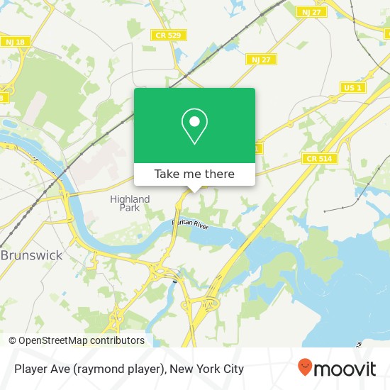 Player Ave (raymond player), Edison, NJ 08817 map