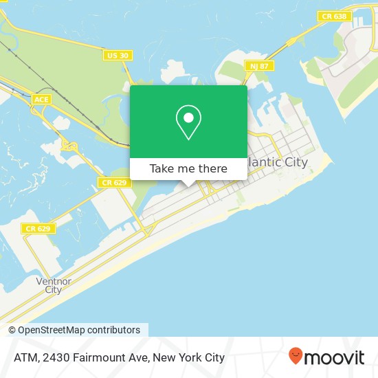 Mapa de ATM, 2430 Fairmount Ave