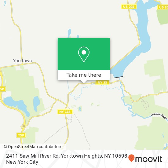 Mapa de 2411 Saw Mill River Rd, Yorktown Heights, NY 10598