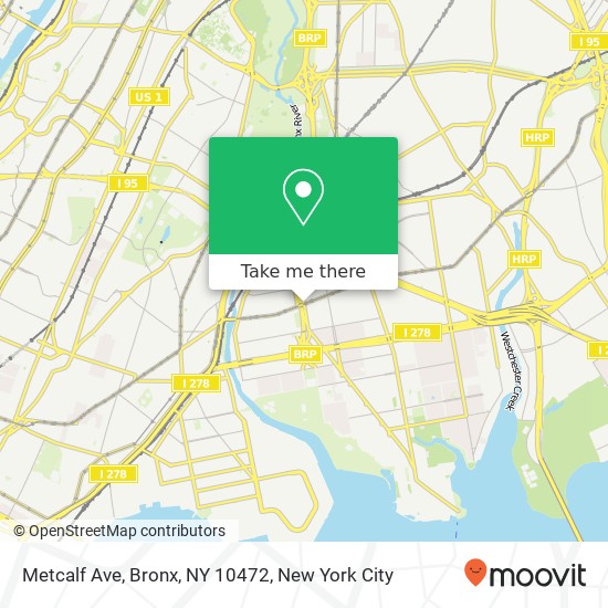 Metcalf Ave, Bronx, NY 10472 map