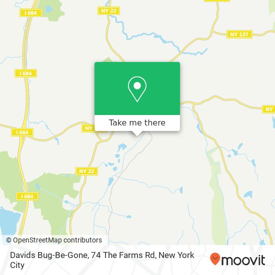 Mapa de Davids Bug-Be-Gone, 74 The Farms Rd