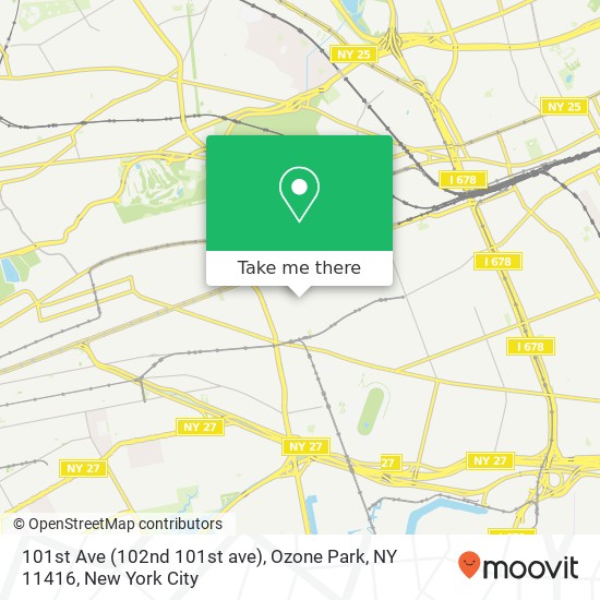101st Ave (102nd 101st ave), Ozone Park, NY 11416 map