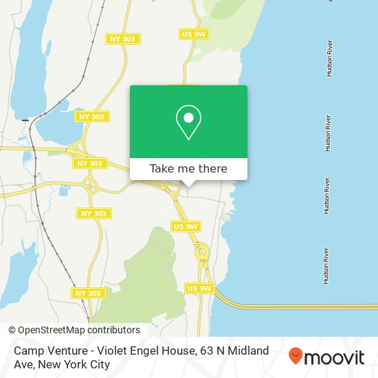 Mapa de Camp Venture - Violet Engel House, 63 N Midland Ave