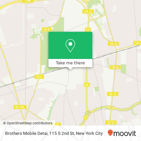 Mapa de Brothers Mobile Detai, 115 S 2nd St