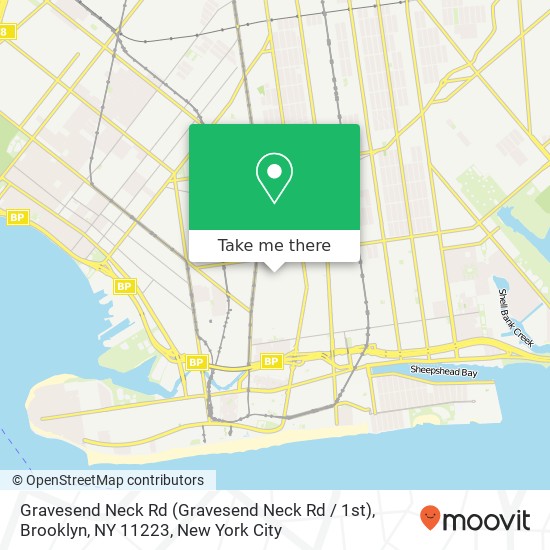 Gravesend Neck Rd (Gravesend Neck Rd / 1st), Brooklyn, NY 11223 map