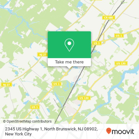 Mapa de 2345 US Highway 1, North Brunswick, NJ 08902