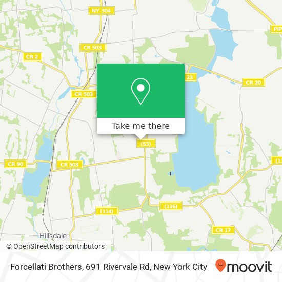 Mapa de Forcellati Brothers, 691 Rivervale Rd