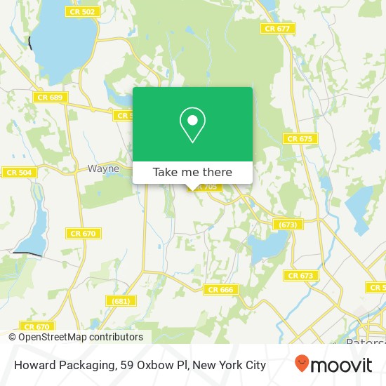 Mapa de Howard Packaging, 59 Oxbow Pl