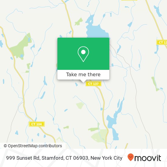 999 Sunset Rd, Stamford, CT 06903 map
