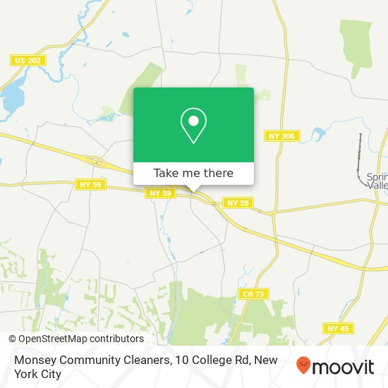 Monsey Community Cleaners, 10 College Rd map