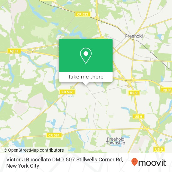 Victor J Buccellato DMD, 507 Stillwells Corner Rd map