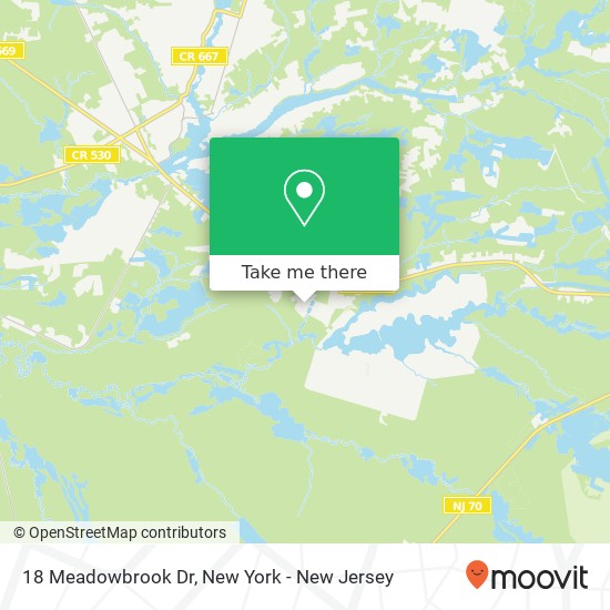 18 Meadowbrook Dr, Browns Mills, NJ 08015 map