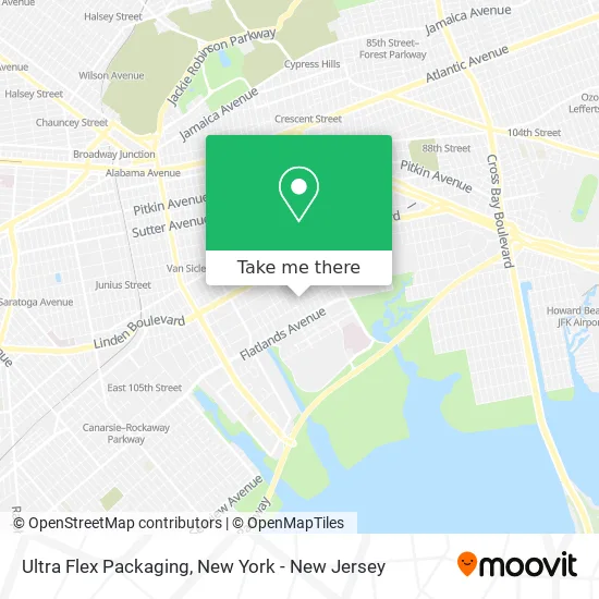 Ultra Flex Packaging map