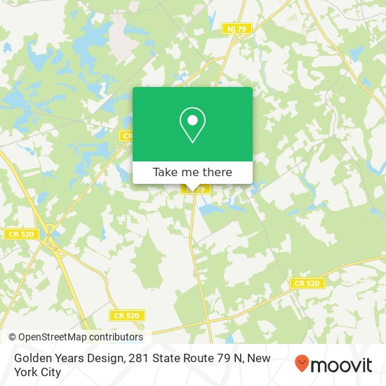 Golden Years Design, 281 State Route 79 N map
