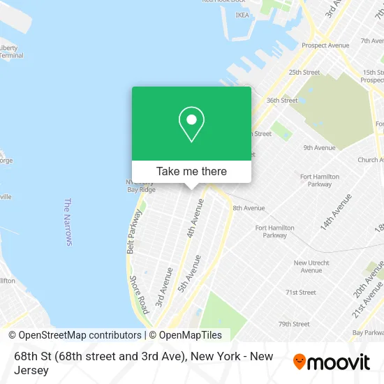 Mapa de 68th St (68th street and 3rd Ave)