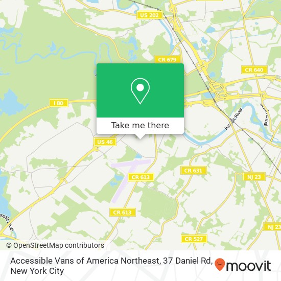 Accessible Vans of America Northeast, 37 Daniel Rd map