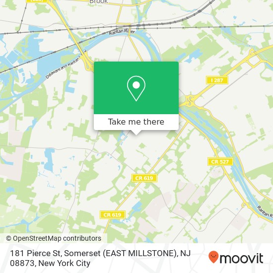 181 Pierce St, Somerset (EAST MILLSTONE), NJ 08873 map