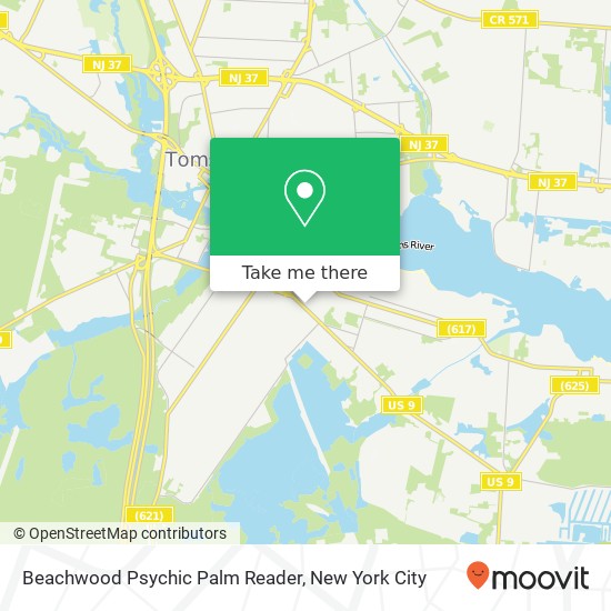 Beachwood Psychic Palm Reader map
