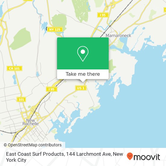 East Coast Surf Products, 144 Larchmont Ave map
