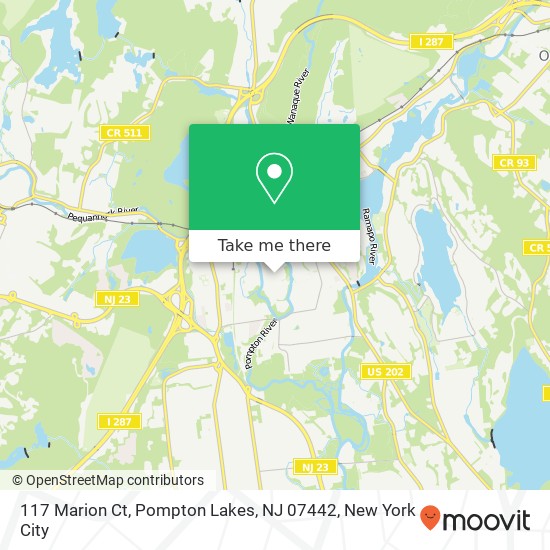 117 Marion Ct, Pompton Lakes, NJ 07442 map