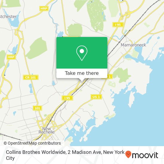 Mapa de Collins Brothes Worldwide, 2 Madison Ave