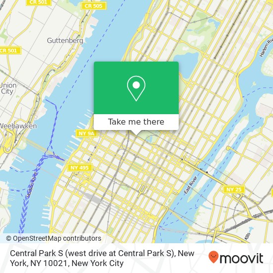 Central Park S (west drive at Central Park S), New York, NY 10021 map