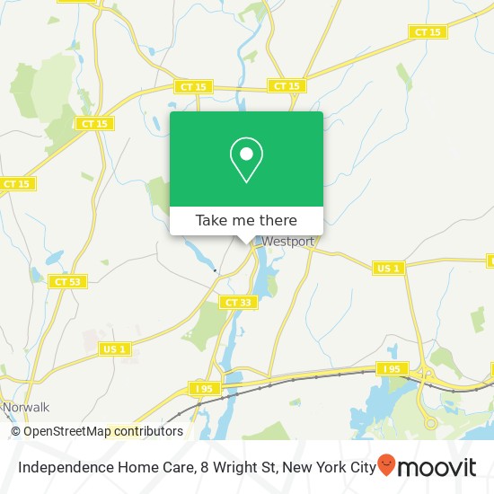 Mapa de Independence Home Care, 8 Wright St