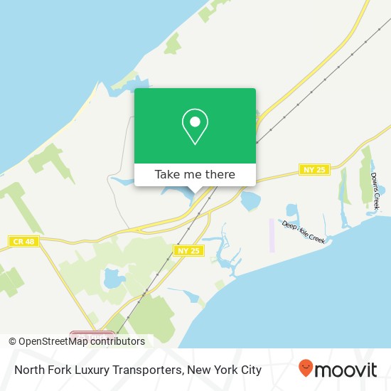 North Fork Luxury Transporters map