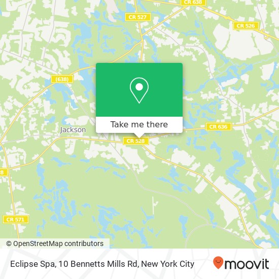 Mapa de Eclipse Spa, 10 Bennetts Mills Rd