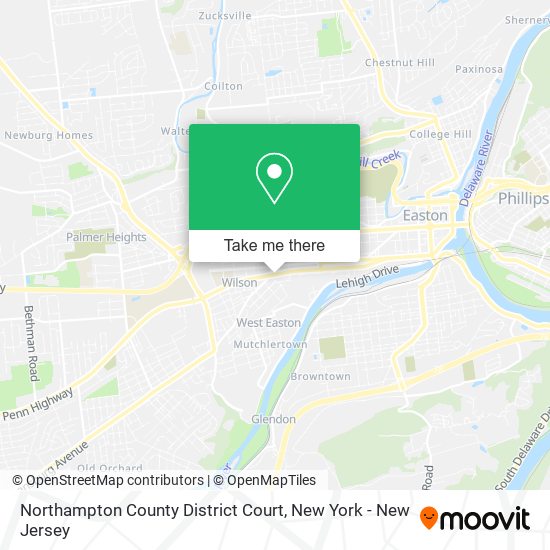 Mapa de Northampton County District Court