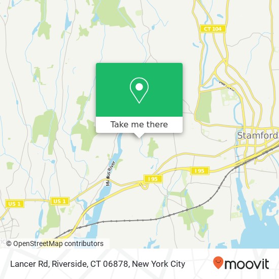 Mapa de Lancer Rd, Riverside, CT 06878