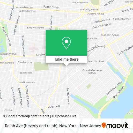 Ralph Ave (beverly and ralph) map