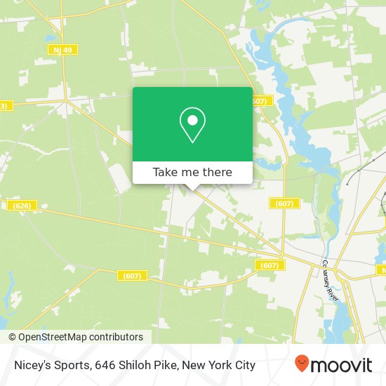 Nicey's Sports, 646 Shiloh Pike map