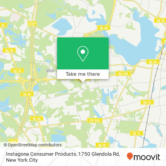 Mapa de Instagone Consumer Products, 1750 Glendola Rd