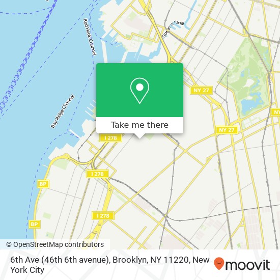 6th Ave (46th 6th avenue), Brooklyn, NY 11220 map