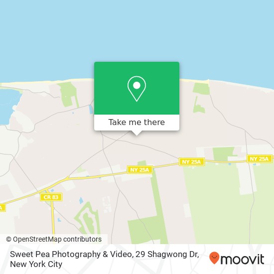 Mapa de Sweet Pea Photography & Video, 29 Shagwong Dr