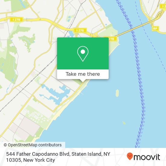 544 Father Capodanno Blvd, Staten Island, NY 10305 map