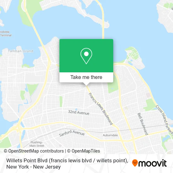 Willets Point Blvd (francis lewis blvd / willets point) map