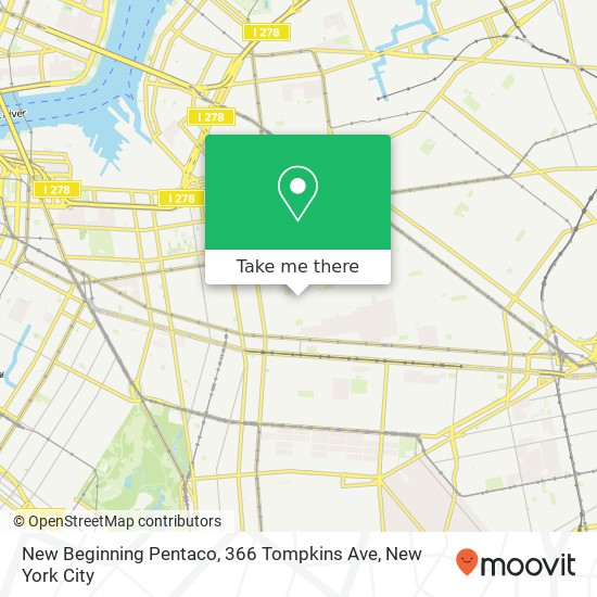 Mapa de New Beginning Pentaco, 366 Tompkins Ave